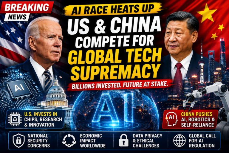 AI Race Intensifies as US and China Compete for Global Technology Leadership