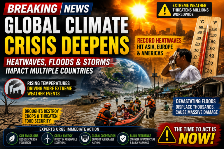 Global Climate Crisis Deepens as Heatwaves and Floods Impact Multiple Countries
