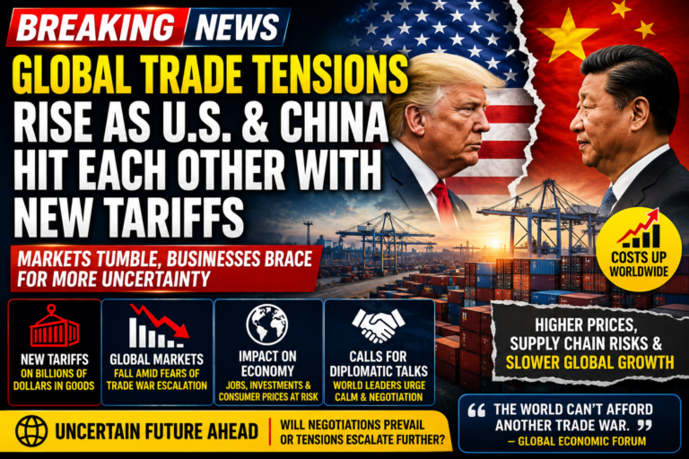 Global Trade Tensions Rise as U.S. and China Hit Each Other With New Tariffs