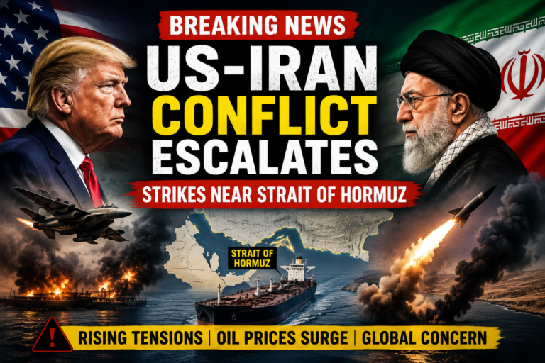 🌍 Middle East Tensions Escalate as US and Iran Exchange Strikes Near Strait of Hormuz